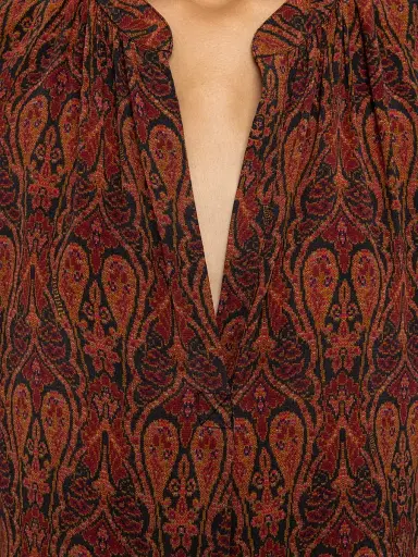 Zadig & Voltaire Women's Tinko Paisley Top - Black - Size Large | Thumbnail 6 Zadig & Voltaire Women's Tinko Paisley Top - Black - Size Large | Thumbnail 6