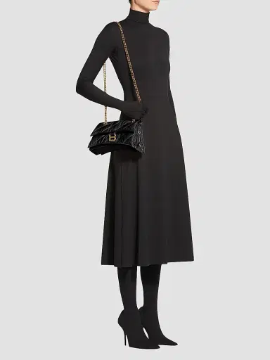 Balenciaga Women's Crush Small Chain Bag Quilted | Thumbnail 2 Balenciaga Women's Crush Small Chain Bag Quilted | Thumbnail 2