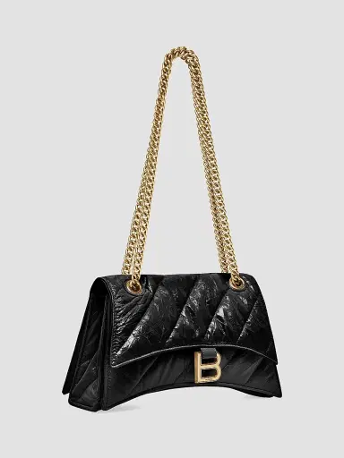 Balenciaga Women's Crush Small Chain Bag Quilted | Thumbnail 3 Balenciaga Women's Crush Small Chain Bag Quilted | Thumbnail 3
