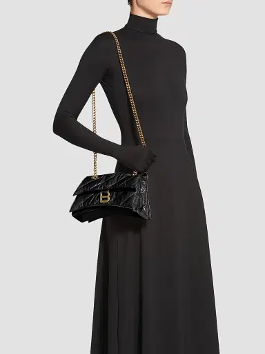 Balenciaga Women's Crush Small Chain Bag Quilted | Thumbnail 7 Balenciaga Women's Crush Small Chain Bag Quilted | Thumbnail 7