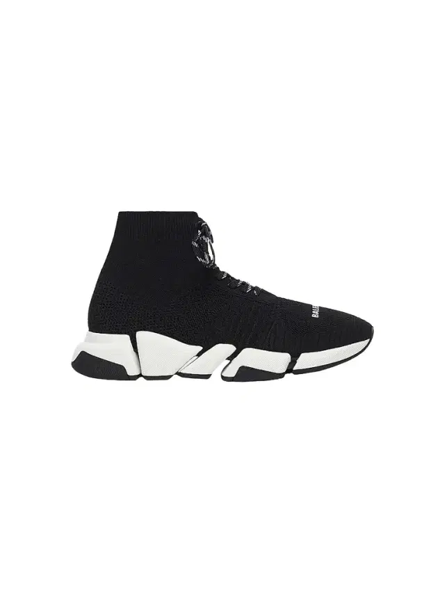 Men's Speed 2.0 Lace-Up Sneakers - Black White Black