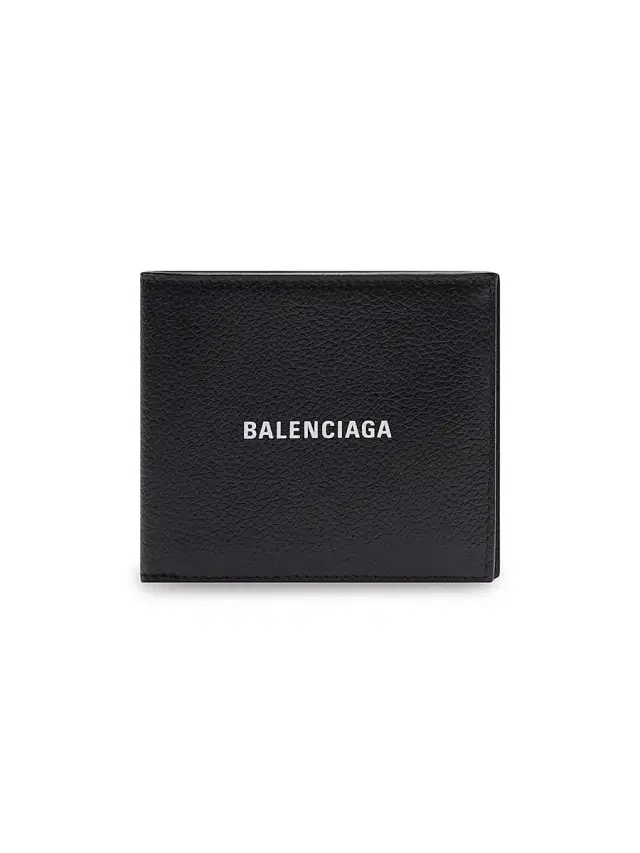 Balenciaga Men's Cash Square Folded Coin Wallet - Black White