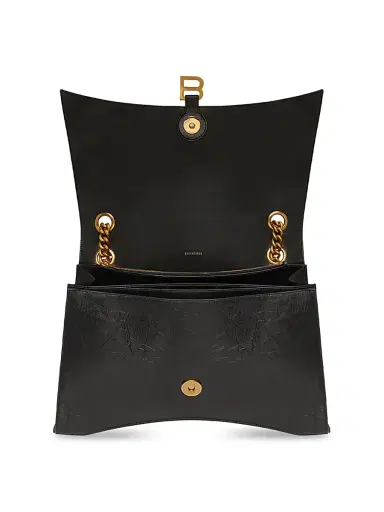 Balenciaga Women's Crush Chain Bag - Black | Thumbnail 5 Balenciaga Women's Crush Chain Bag - Black | Thumbnail 5