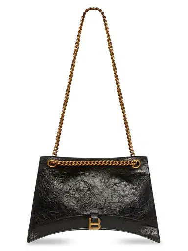 Balenciaga Women's Crush Chain Bag - Black | Thumbnail 6 Balenciaga Women's Crush Chain Bag - Black | Thumbnail 6