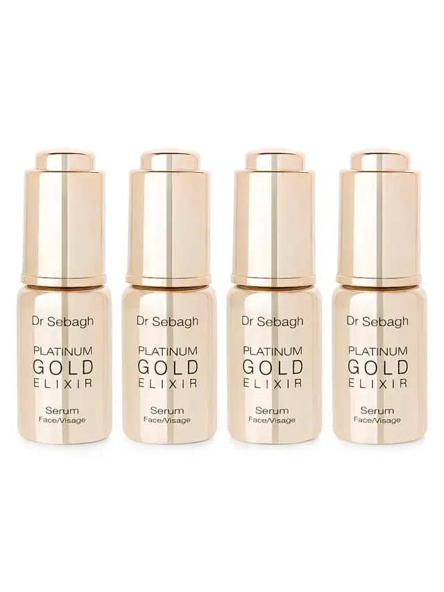 Dr Sebagh Women's Platinum Gold Elixir 4-Piece Face Serum Set