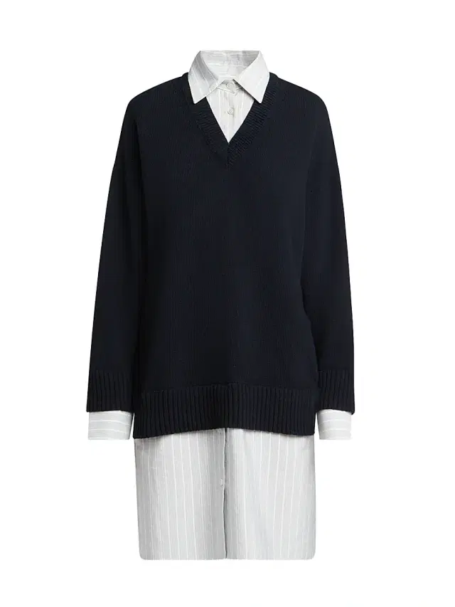 Stella McCartney Women's Striped Layered Shirtdress - Navy