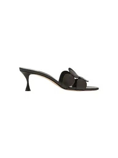 Manolo Blahnik Women's Haribalmu 55MM Leather Mules - Black - Size 8.5 | Thumbnail 1 Manolo Blahnik Women's Haribalmu 55MM Leather Mules - Black - Size 8.5 | Thumbnail 1