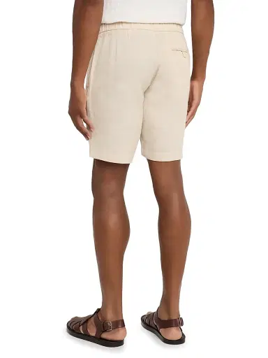 Frescobol Carioca Men's Felipe Linen Drawstring Shorts | Thumbnail 4 Frescobol Carioca Men's Felipe Linen Drawstring Shorts | Thumbnail 4