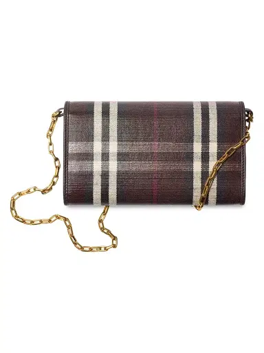 Burberry Women's Highlands Check Wallet - Mahogany | Thumbnail 2