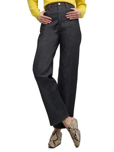 TOTEME Women's Twisted Seam High-Rise Jeans - Black - Size 27 | Thumbnail 3