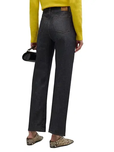 TOTEME Women's Twisted Seam High-Rise Jeans - Black - Size 27 | Thumbnail 5