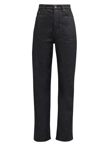 TOTEME Women's Twisted Seam High-Rise Jeans - Black - Size 27 | Thumbnail 1