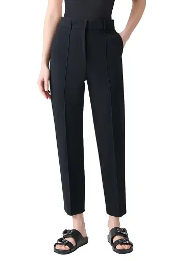 Akris punto Women's Ferry Jersey Mid-Rise Tapered-Leg Pants | Thumbnail 3