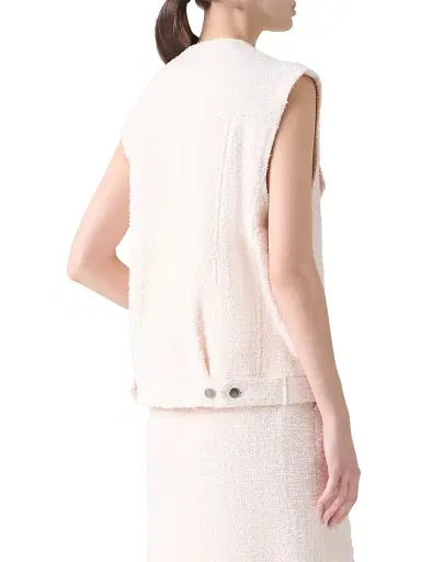 Akris punto Women's Bouclé Tweed Gilet | Thumbnail 4