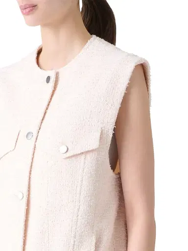 Akris punto Women's Bouclé Tweed Gilet | Thumbnail 5