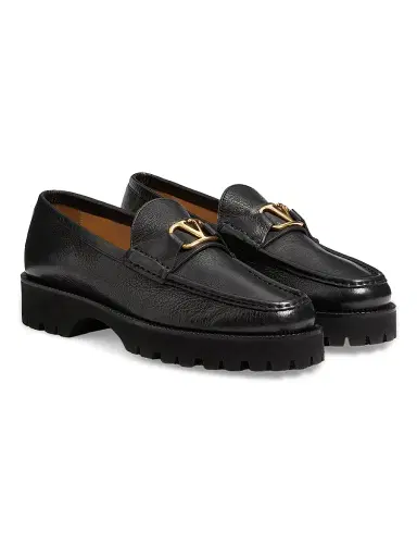 Valentino Garavani Men's VLogo Signature Buffalo Loafers - Black - Size 11.5 | Thumbnail 2 Valentino Garavani Men's VLogo Signature Buffalo Loafers - Black - Size 11.5 | Thumbnail 2