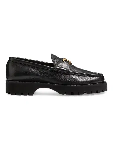 Valentino Garavani Men's VLogo Signature Buffalo Loafers - Black - Size 11.5 | Thumbnail 1 Valentino Garavani Men's VLogo Signature Buffalo Loafers - Black - Size 11.5 | Thumbnail 1