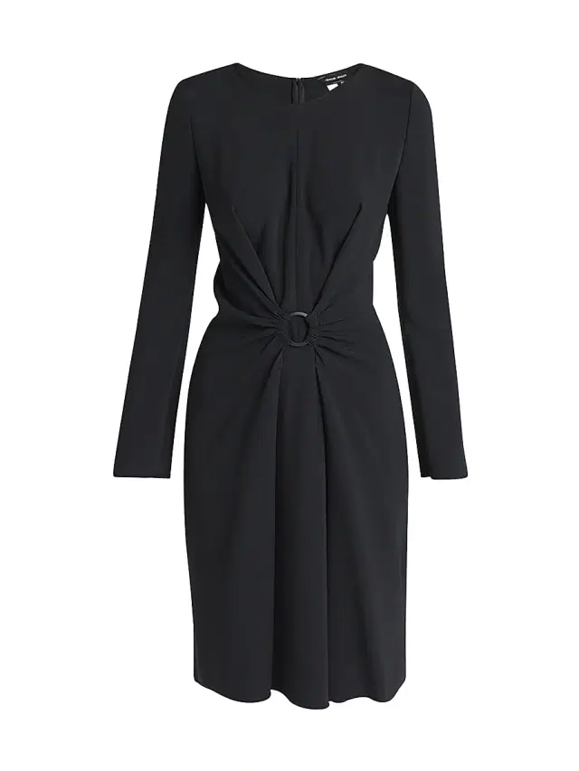 Giorgio Armani Women's Gathered Sheath Midi-Dress - Black