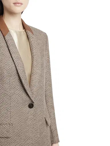 Giorgio Armani Women's Wool-Cashmere Single-Breasted Blazer | Thumbnail 5