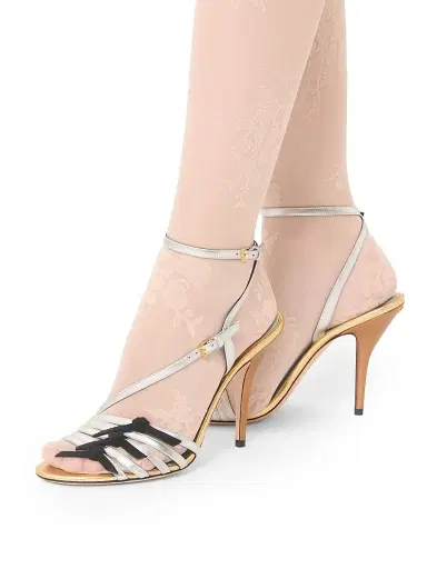Valentino Garavani Women's Nodine 100MM Sandals in Laminated Nappa | Thumbnail 7 Valentino Garavani Women's Nodine 100MM Sandals in Laminated Nappa | Thumbnail 7