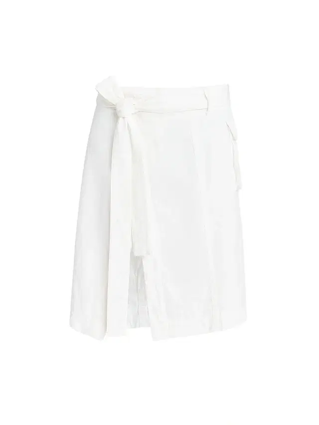 Women's Cotton-Blend Wrap Knee-Length Skirt - Mascarpone