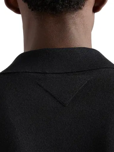 Prada Men's Cashmere and Silk Polo Shirt - Grey | Thumbnail 19 Prada Men's Cashmere and Silk Polo Shirt - Grey | Thumbnail 19