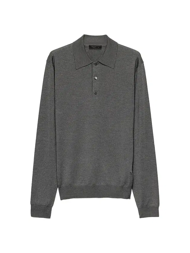 Men's Cashmere and Silk Polo Shirt - Grey