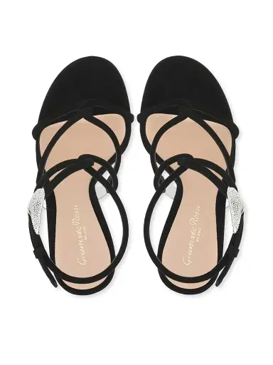 Gianvito Rossi Women's Crystal-Embellished Buckle 105MM Suede Sandals | Thumbnail 4 Gianvito Rossi Women's Crystal-Embellished Buckle 105MM Suede Sandals | Thumbnail 4