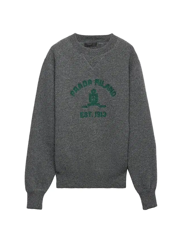 Men's Cashmere Crewneck Sweater - Grey