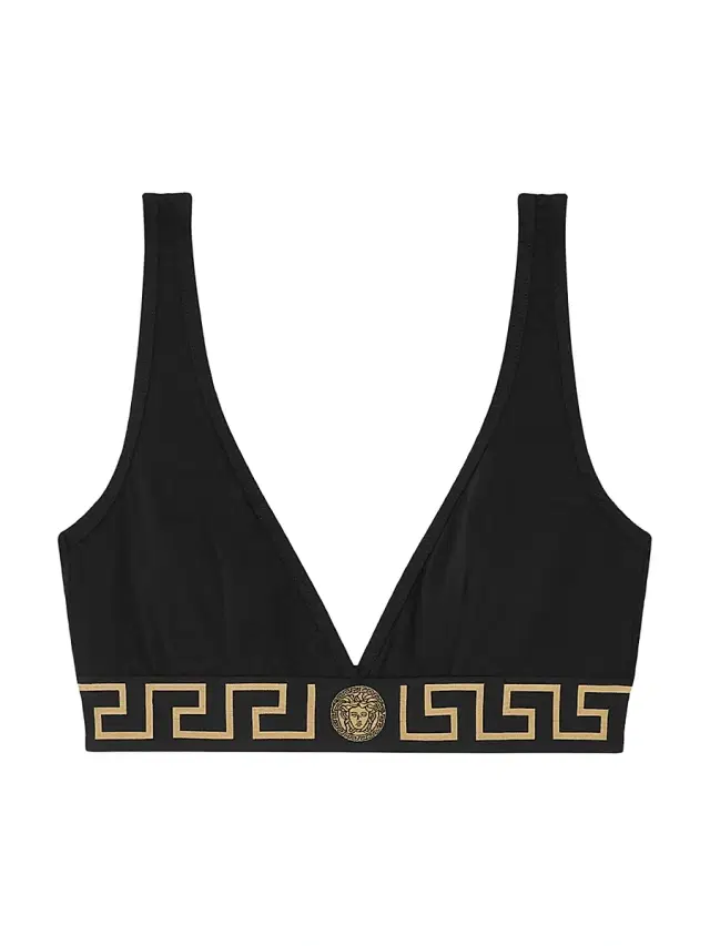 Versace Women's Jersey Topeka Bi-Stretch Underwear Top - Black