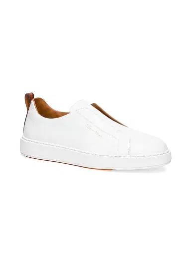 Santoni Men's Victory Leather Slip-On Sneakers | Thumbnail 2 Santoni Men's Victory Leather Slip-On Sneakers | Thumbnail 2