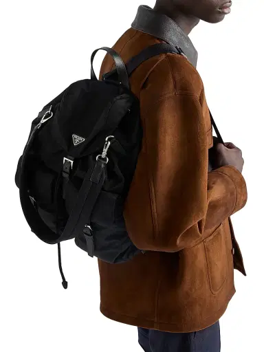 Prada Men's Re-Nylon Backpack - Black | Thumbnail 2 Prada Men's Re-Nylon Backpack - Black | Thumbnail 2
