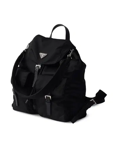 Prada Men's Re-Nylon Backpack - Black | Thumbnail 4 Prada Men's Re-Nylon Backpack - Black | Thumbnail 4