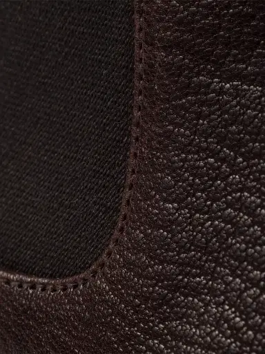 Prada Men's Leather Chelsea Boots - Brown | Thumbnail 5