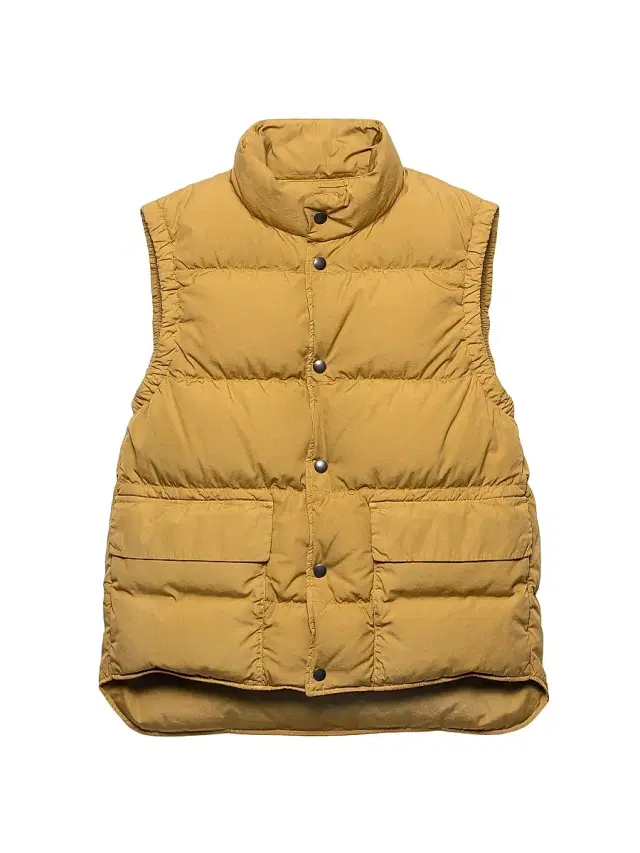 Men's Cotton Down Vest - Beige Khaki