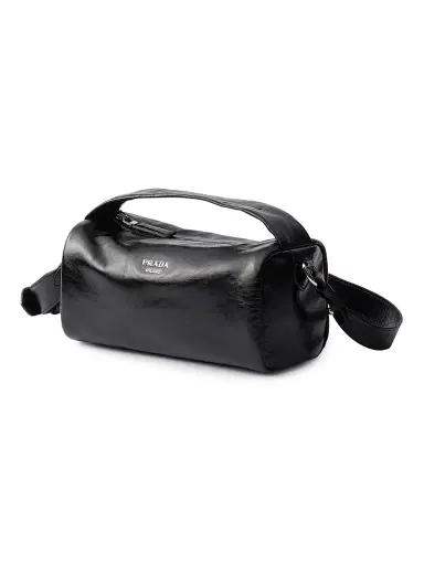 Prada Men's Leather Shoulder Bag - Black | Thumbnail 2