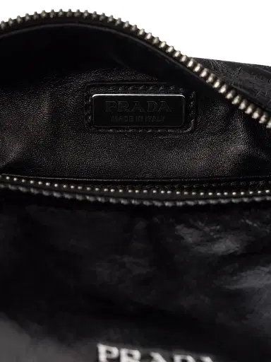 Prada Men's Leather Shoulder Bag - Black | Thumbnail 5