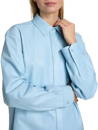 Tom Ford Women's French Plonge Leather Shirt | Thumbnail 6 Tom Ford Women's French Plonge Leather Shirt | Thumbnail 6