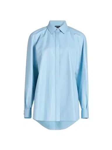 Tom Ford Women's French Plonge Leather Shirt | Thumbnail 1 Tom Ford Women's French Plonge Leather Shirt | Thumbnail 1