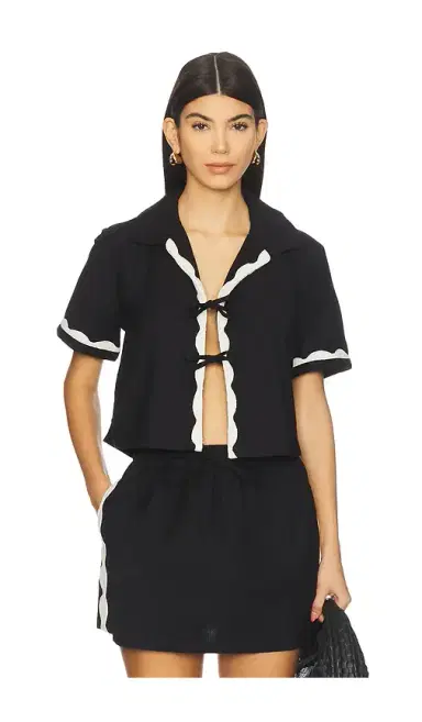 Seafolly Tie Front Shirt | Thumbnail 1 Seafolly Tie Front Shirt | Thumbnail 1
