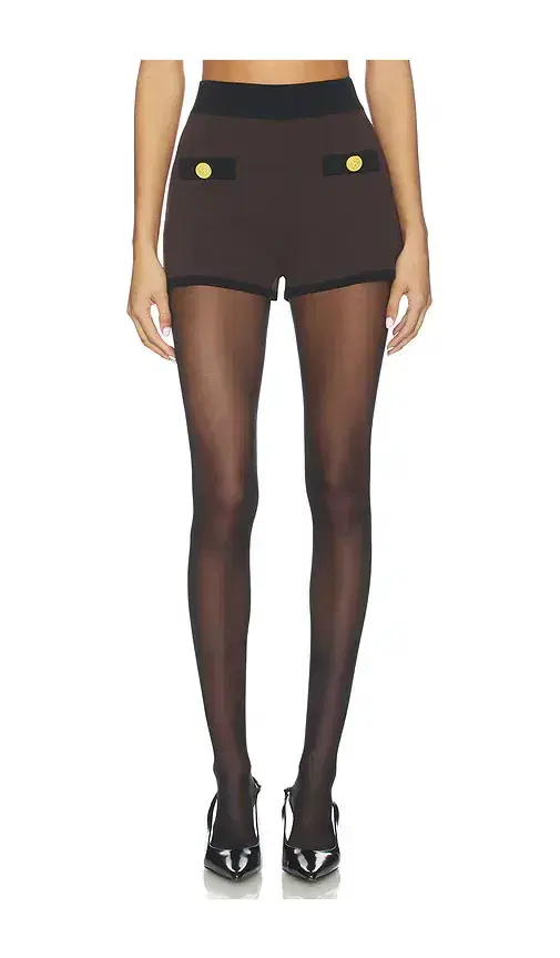 L'AGENCE Lumi Trim Knit Micro Short