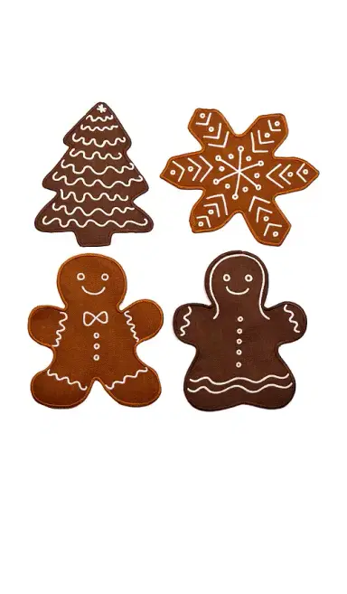 Piecework Gingerbread Cocktail Napkins | Thumbnail 1 Piecework Gingerbread Cocktail Napkins | Thumbnail 1
