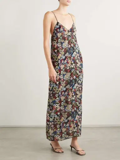 Khaite Taja Floral-print Silk-chiffon Maxi Dress | Thumbnail 3 Khaite Taja Floral-print Silk-chiffon Maxi Dress | Thumbnail 3