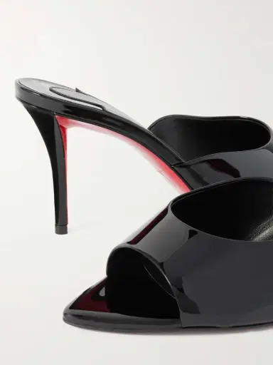 Christian Louboutin Miss Z 80 Patent-leather Mules | Thumbnail 4 Christian Louboutin Miss Z 80 Patent-leather Mules | Thumbnail 4