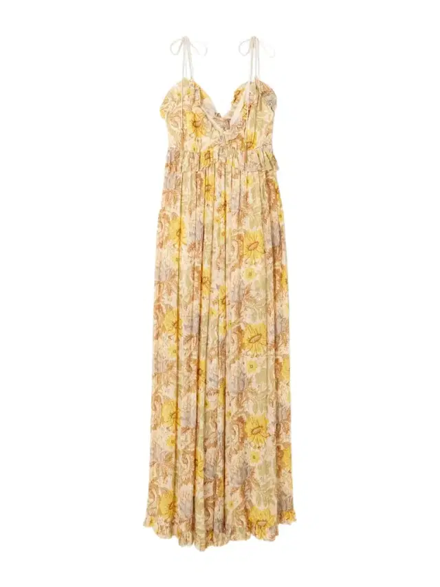 Daylight Ruffled Floral-print Metallic Fil Coupé Gauze Jumpsuit