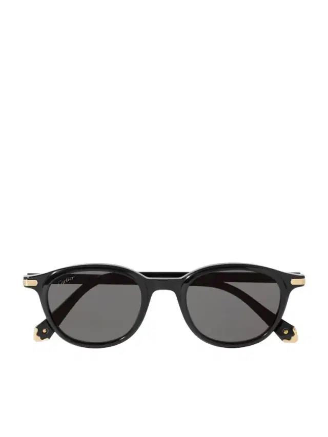 Godron De Cartier D-frame Acetate Sunglasses
