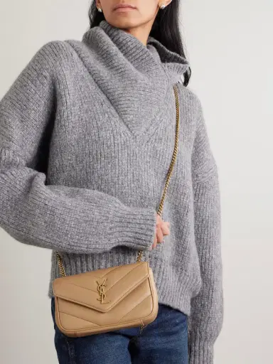 Saint Laurent Loulou Mini Matelassè Leather Shoulder Bag | Thumbnail 2 Saint Laurent Loulou Mini Matelassè Leather Shoulder Bag | Thumbnail 2
