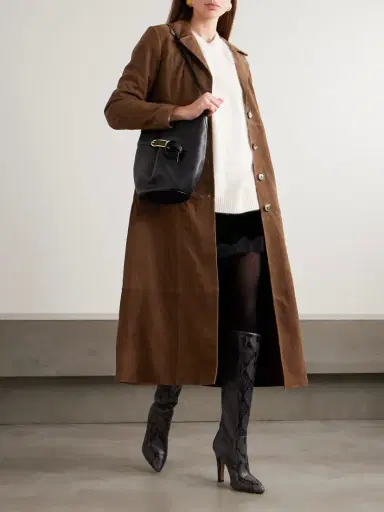 Rixo Astraea Paneled Suede Coat | Thumbnail 2