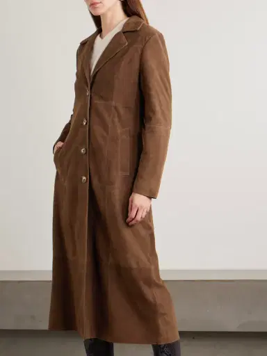 Rixo Astraea Paneled Suede Coat | Thumbnail 3