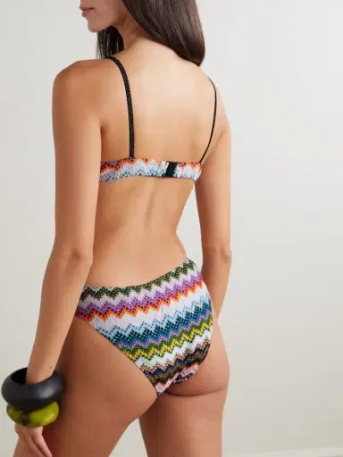 Missoni Mare Metallic Striped Crochet-knit Bikini | Thumbnail 3 Missoni Mare Metallic Striped Crochet-knit Bikini | Thumbnail 3